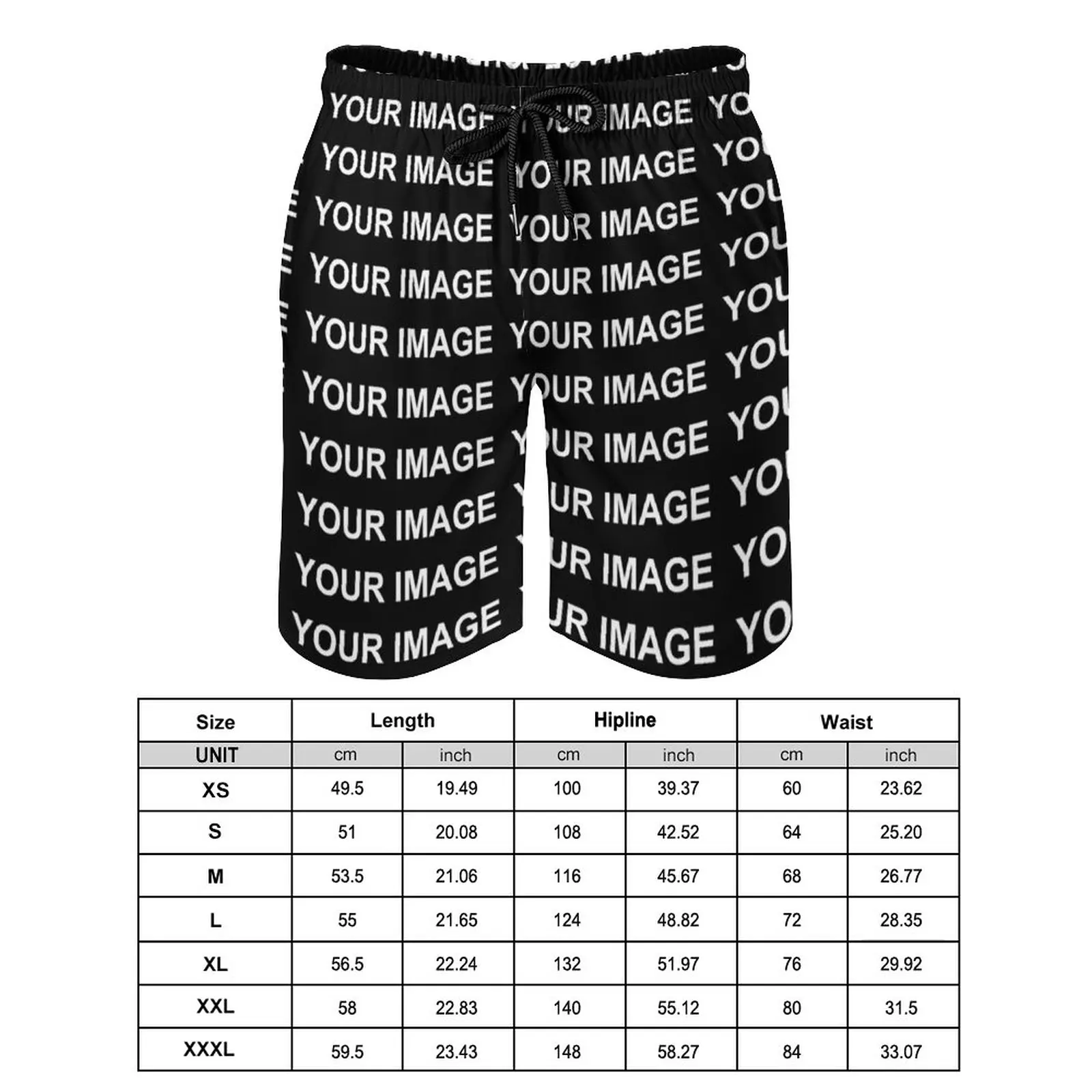 Board Shorts Your Image Customized Swimming Trunks Custom Made Design Men's Quick Dry Running Trendy Plus Size Beach Shorts