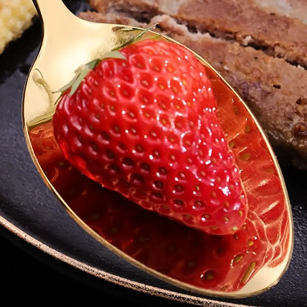 

24 шт., винтажный набор столовых приборов для стейка, зеркальная полировка, утолщенная десертная вилка, набор ложек, гладкие края, нескользящая ручка