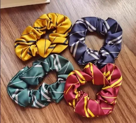 Harry Potter Scrunchy Hairband Movie Peripheral Gryffindor Slytherin College Style Retro Decoration Cosplay Prop Kids Toys Gifts