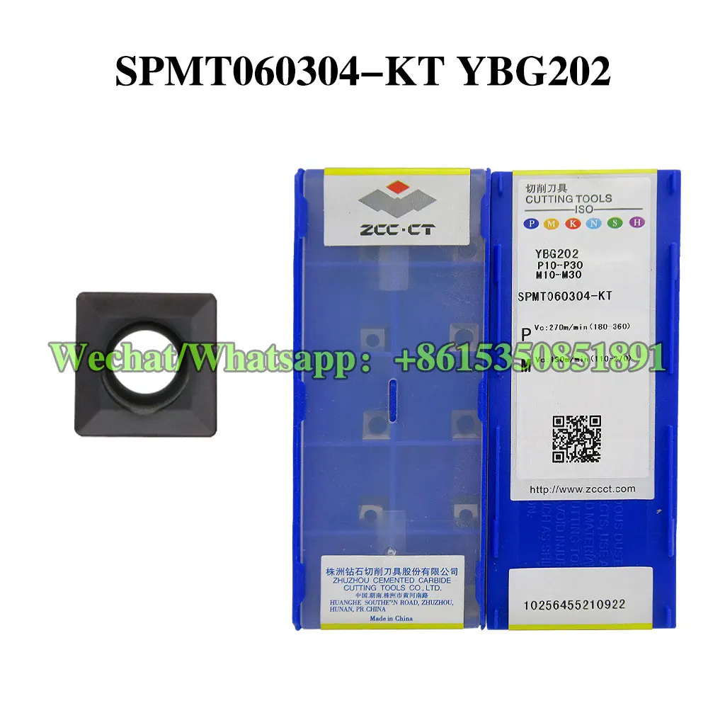 

ZCC CT SPMT 040204 -PD SPMT 060304 -KT YBG205 YBM351 YBG202 Режущий инструмент с ЧПУ, твердосплавная пластина со сменной резьбой