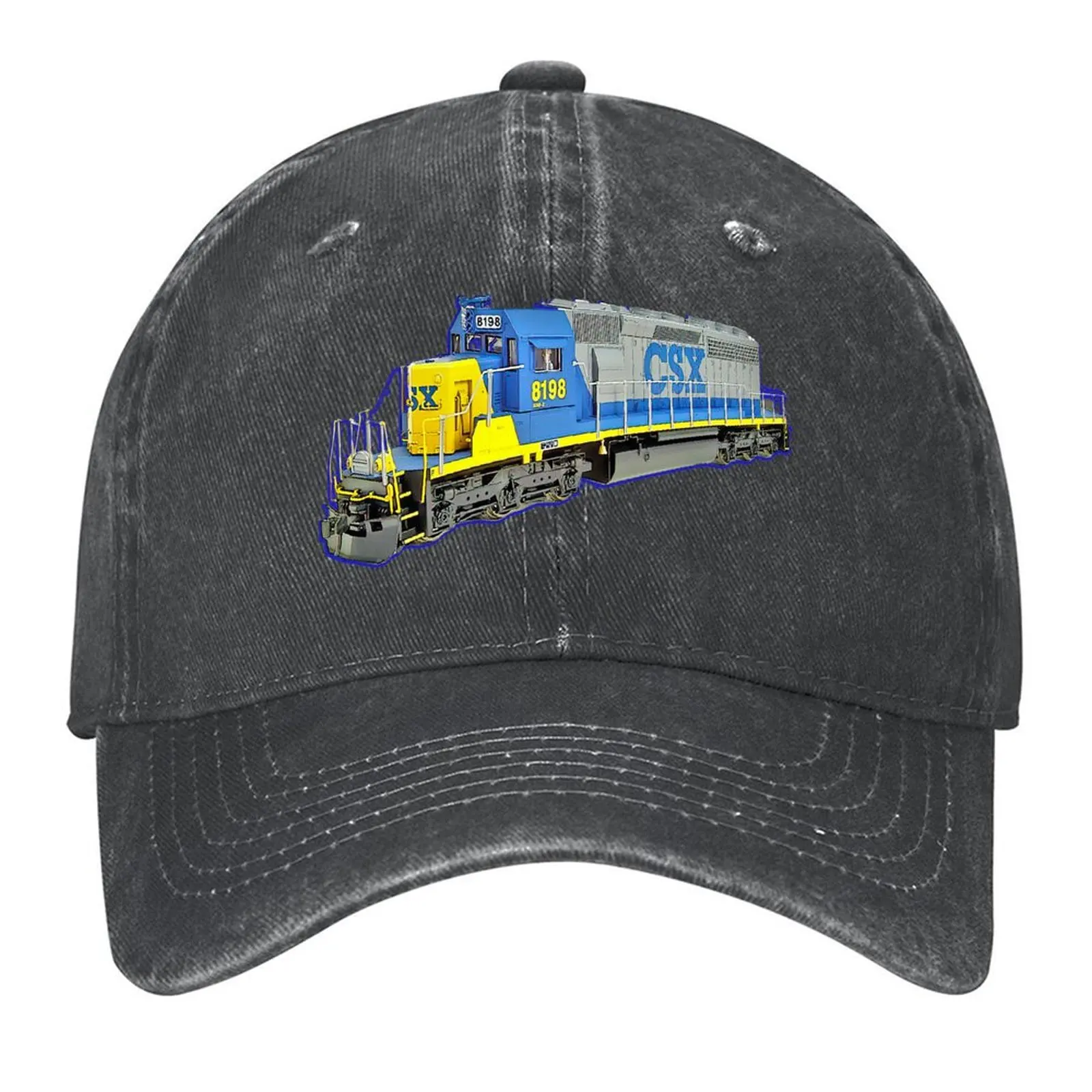 

Freight Train CSX Engine Baseball Cap Luxury Hat hats for men Golf Snapback Cap Luxury Woman Men's