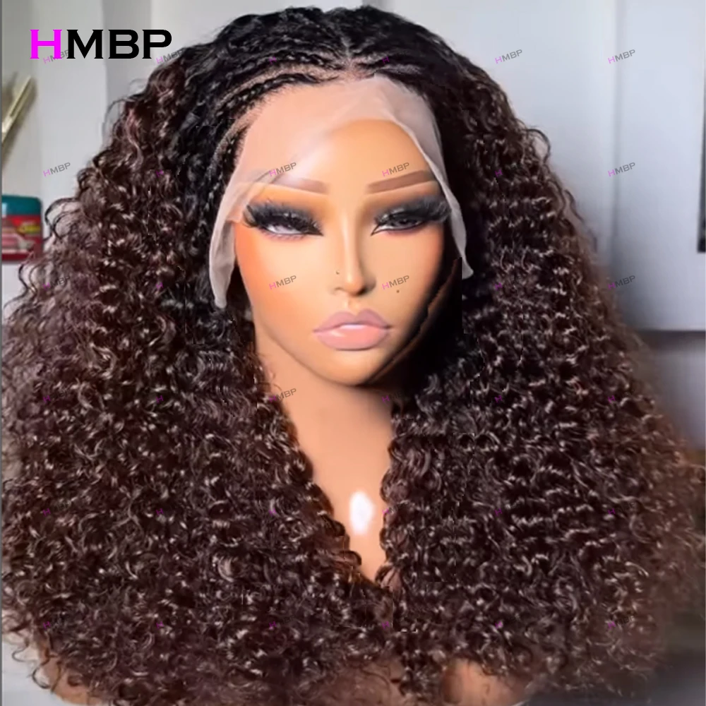 

400 Density Water Wave Ombre Color Glueless Lace Wig 360 HD Lace Frontal Wig Human Hair Ready To Wear Preplucked Hair For Women