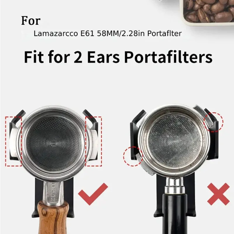 Portafilter Stand Coffee Tamper Station Coffee Tamping Stand Tamper Mat Portafilter Holder For 51/53/54/58MM Coffee Portafilters