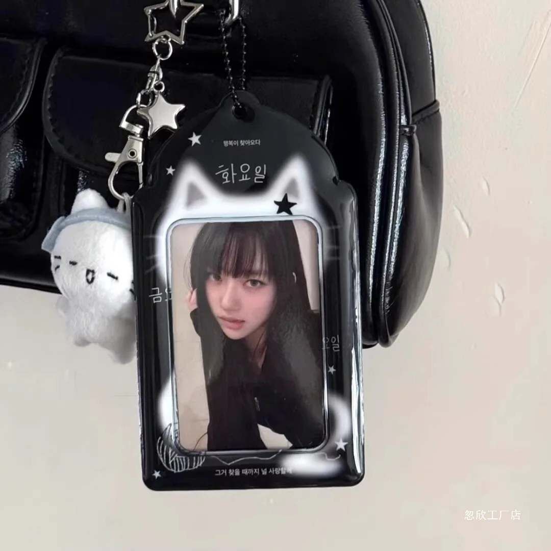 Soporte para sesión fotográfica de ídolo Kpop, carpeta de manga para tarjeta de crédito, llavero, bolsa, colgante, soporte para exhibición de tarjetas fotográficas, regalos para estudiantes y seguidores