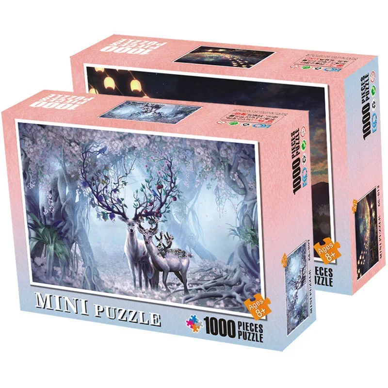 Puzzles für Erwachsene, 1000 Teile, Mini-Holzpuzzles, pädagogisches, intellektuelles, dekomprimierendes Spielzeug, Kinderspiele, Puzzle, Geschenk