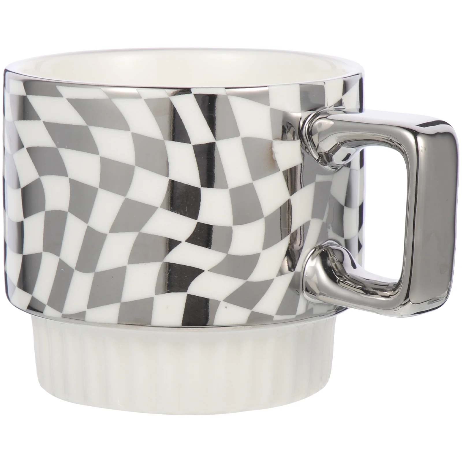 

Vintage Large Ceramic Coffee Cup Milk Water Oatmeal Mug Smooth Rim Convenient Handle Suitable Home Cafe Restaurant