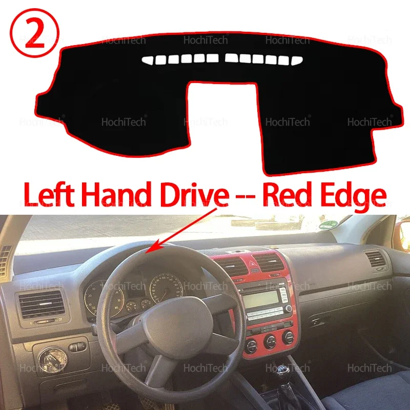 Für Volkswagen VW Golf 5 MK5 A5 2004 2005 2006–2009 Anti-Rutsch-Matte Armaturenbrett-Abdeckung Teppich Sonnenschirm Armaturenbrett-Zubehör – Detail 10