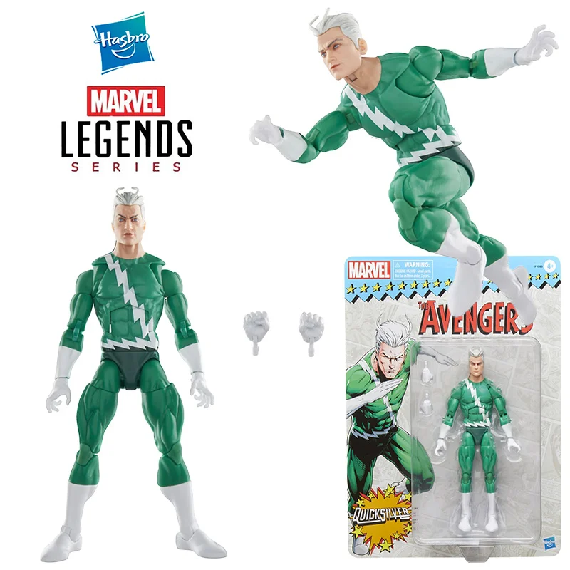 hasbro-marvel-ations-end-quicksilver-retro-avengers-comics-anime-action-figure-original-model-toy-birthday-gift-collection-16cm