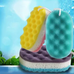 Three-layer Wave Bath Sponge Body Brush Shower Skin Clean Massage Cleaning Shower Brush Skin Remover for Kids Adults