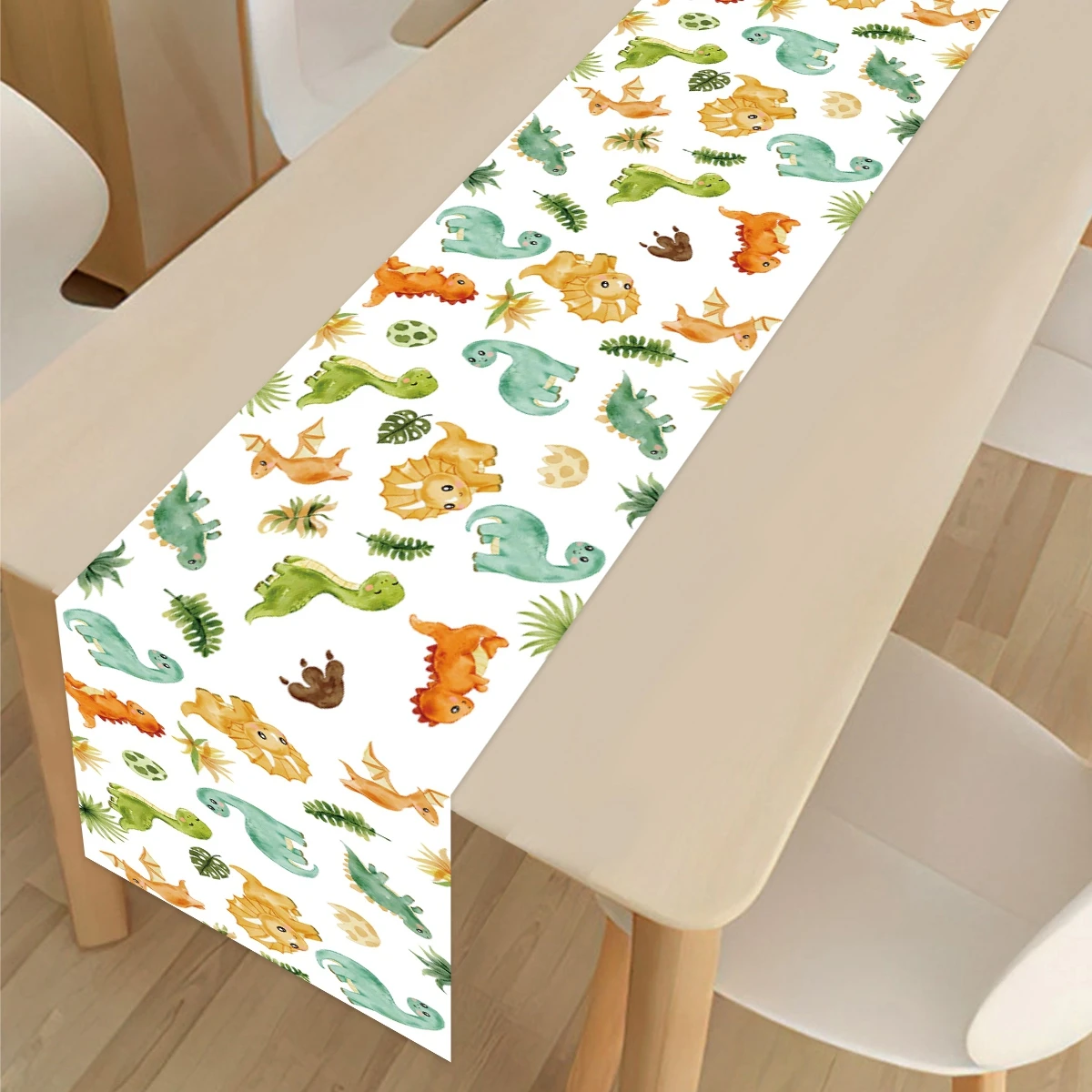 Dinosaur Table Runner Jurassic World Theme Roar Dino One Birthday Party Decorations Kids Boys Jungle Safari Baby Shower Supplies