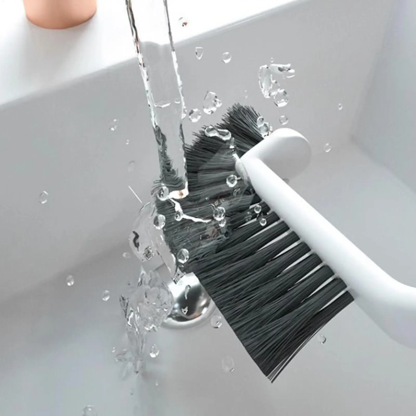 Picture 5: Hard Bristles Crevice Brush, Multipurpose Gap Cleaner for Bathroom Kitchen Toilet Tile Corner Daily Deep Cleaning Use