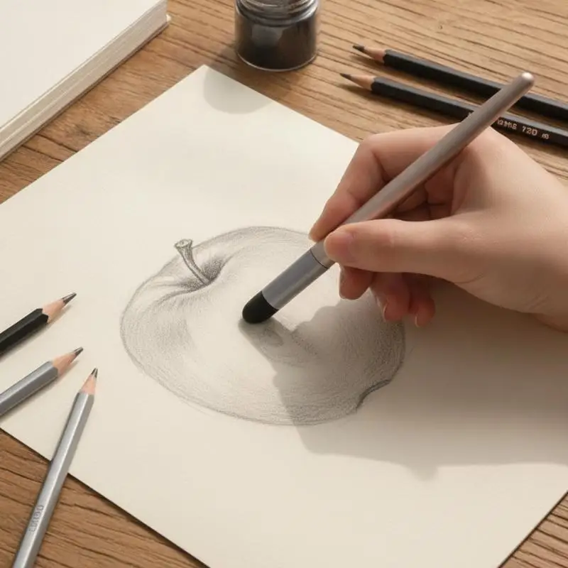 Reusable Washable Artist Drawing Sponge Brushes Soft Sketch Rubbing  Pens for Portrait Landscape Painting