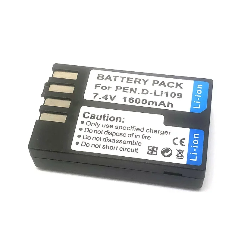 For Pentax KR KP K2 K30 K50 K70 K500 KS1 KS2 K-S1 K-S2 K-R K-P K-2 K-30 K-50 K-70 K-500 D-Li109 DLi109 Battery 4pcs