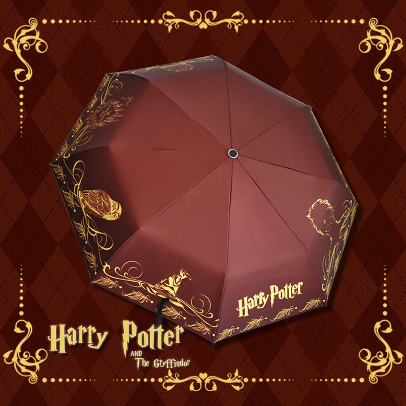 أنيمي بوتر مظلة مظلة الفينيل واقية من الشمس مظلة سليذرين جريفندور الثلاثي أضعاف مظلة محيط