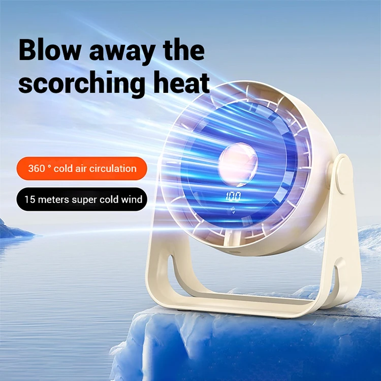 2025 Manufacturer Direct 5V DC USB Portable Mini Air Cooler - Wall-Mounted/Desktop/Standing Fan for Home & Office