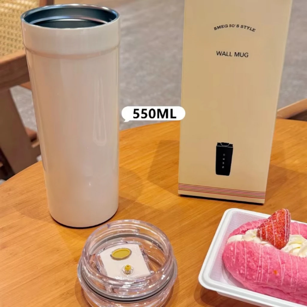 

550ML New SME G Office Beverage Cup Travel Portable Drinking Cup Stainless Steel Vacuum Car Leak proof Handle Coffee Vacuum Cup