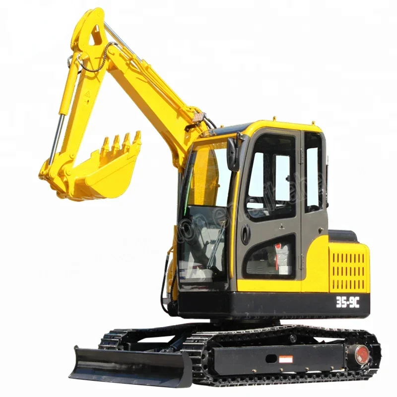 3.5 Ton Hydraulische Crawler Chinese Minigraafmachine Micro Digger 1 Ton Kleine Bagger Crawler Backhoe Mini Graafmachine Machine