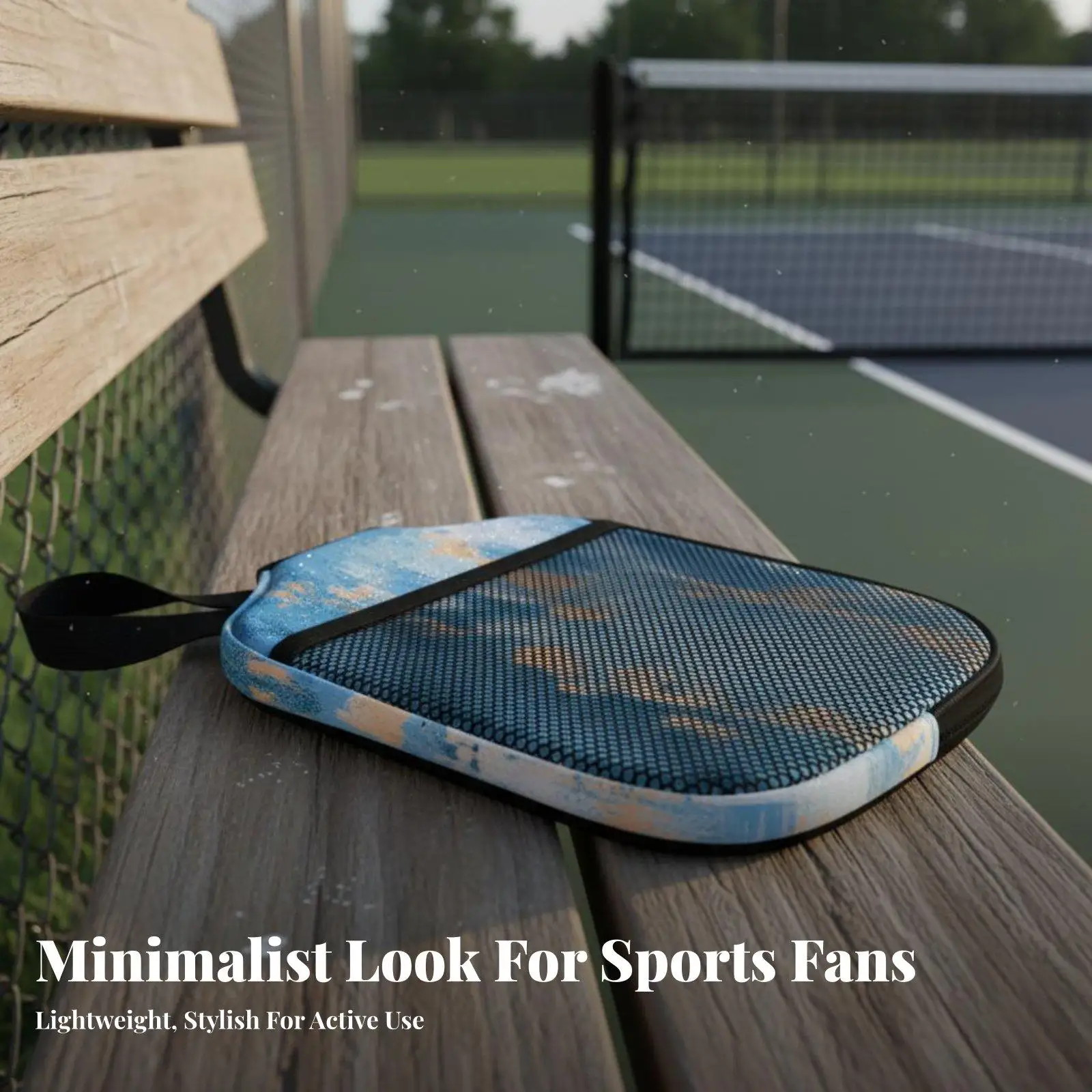 Universal Fit Paddle Case for Standard Rackets Neoprene Sleeve with Zipper Pocket for Phone Keys and Balls