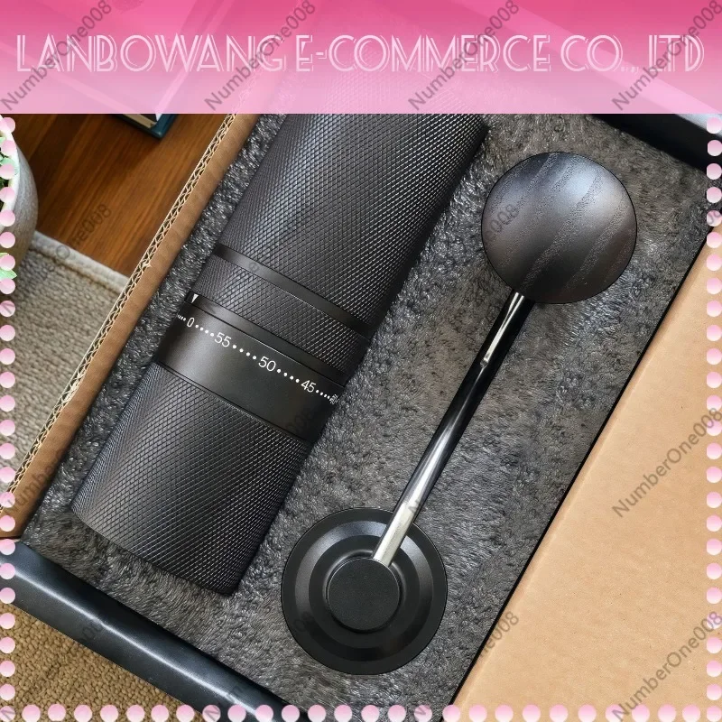 Manual Coffee Grinder Adjustable Coarseness Handheld Coffee Bean Mill Stainless Steel Burr Grinder for Home Camping Brewing