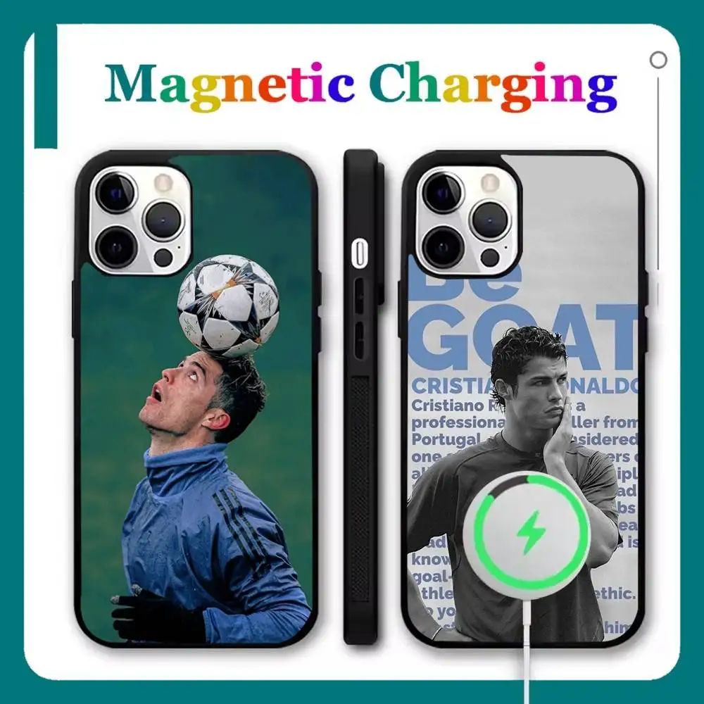 

Football CR7 Sport Phone Case For iPhone 16,15,14,13,12,11,Pro,Max,Plus,Mini,SE New Magsafe Magnetic Wireless Charging