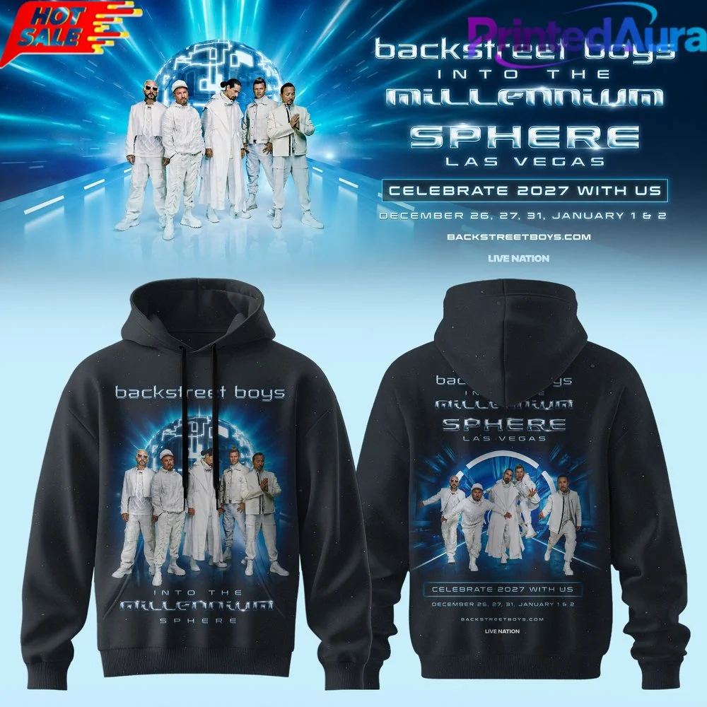 Backstreet Boy Retro Portrait Men and Women Retro Band Pattern Pullover Hooded Sweatshirt Casual Music Fan Top