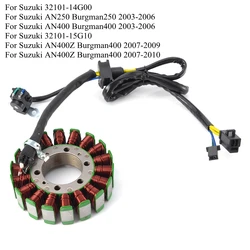 Motorcycle Generator Stator Coils For Suzuki AN250 AN400 Burgman 250 400 2003 2004 2005 2006 AN400Z Burgman400 2007-2010