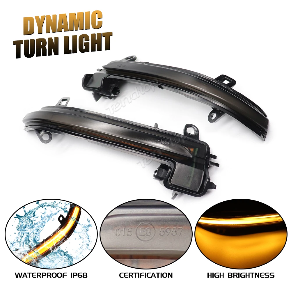 Dynamic Turn Signal Sequential Light For BMW X1 F48 2016-2018 2 Series F45 F46 X2 Flashing LED Side Mirror Indicator Lights
