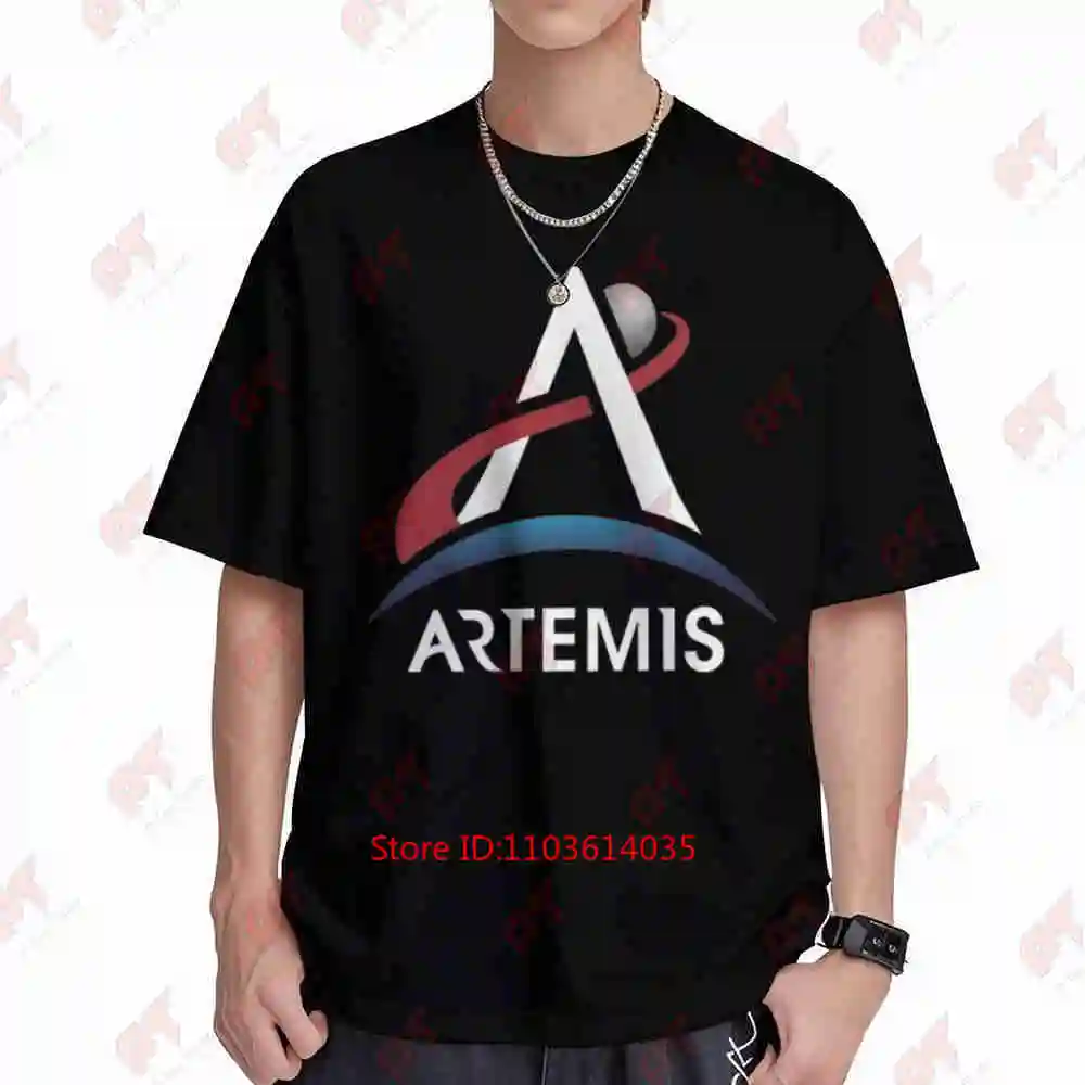 Artemis Return To The Moon Program Space Exploration Short Sleeve Tee 100% Cotton T-Shirt