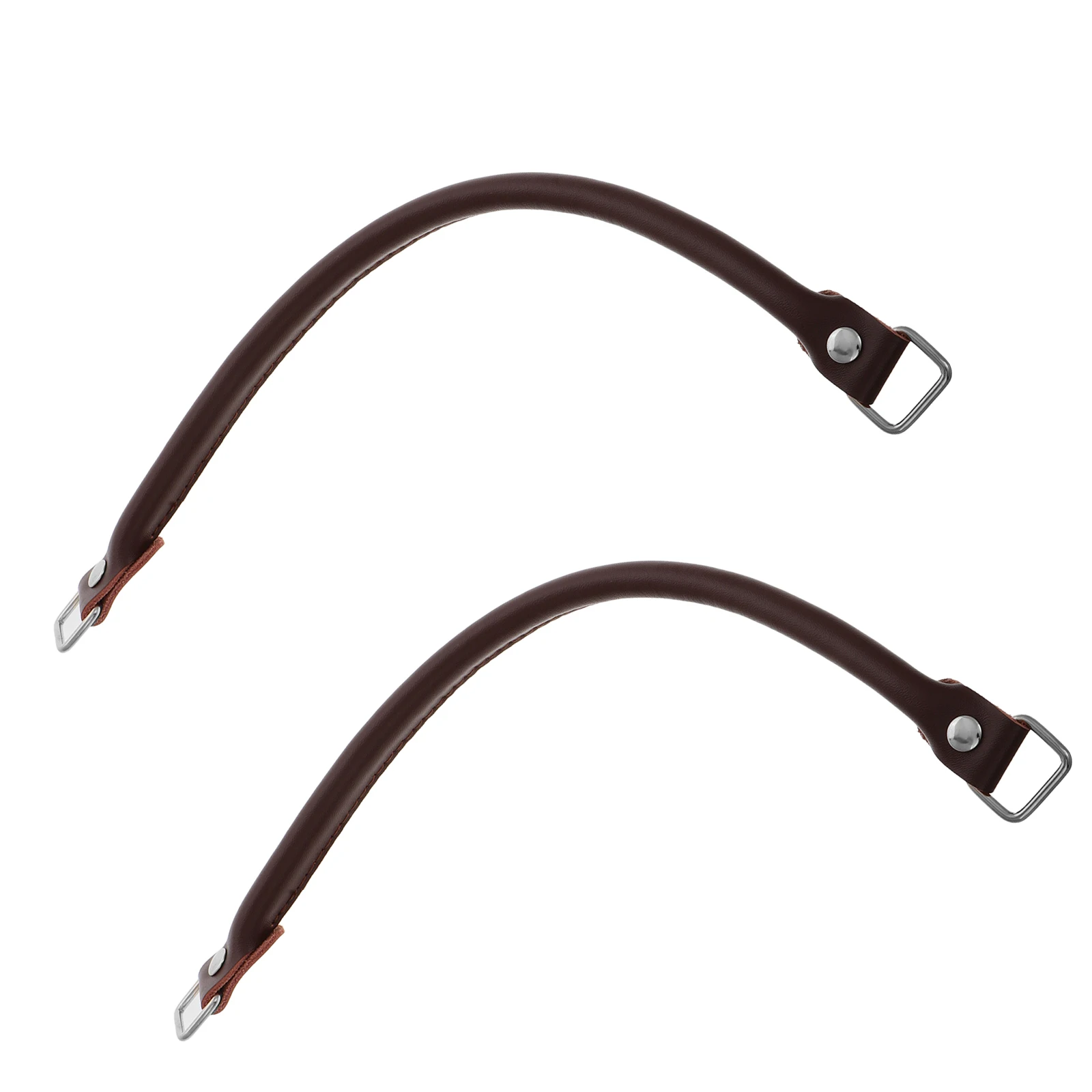 

2pcs Handbag Handle 38cm Detachable Brown Straps for Suitcase Purse Shoulder Bag Making Accessories Camera Bag