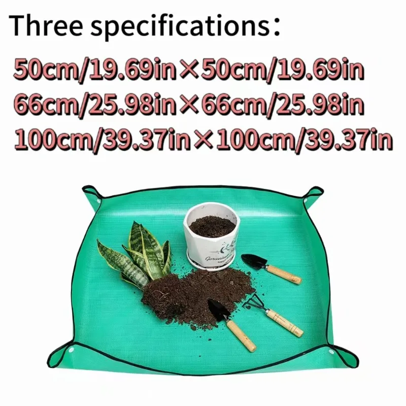 1 قطعة حصيرة زراعة خضراء 50 سنتيمتر-100 سنتيمتر قابلة لإعادة الاستخدام البستنة بوتينغ الوسادة طوي حديقة النبات اناء للزهور زرع الحصير مقاوم للماء #6