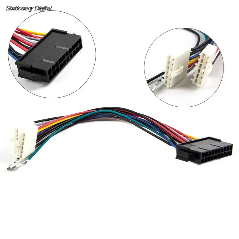 20Pin ATX To 2Port 6Pin AT Converter Power Cable Cord for 286 386 486 Computer