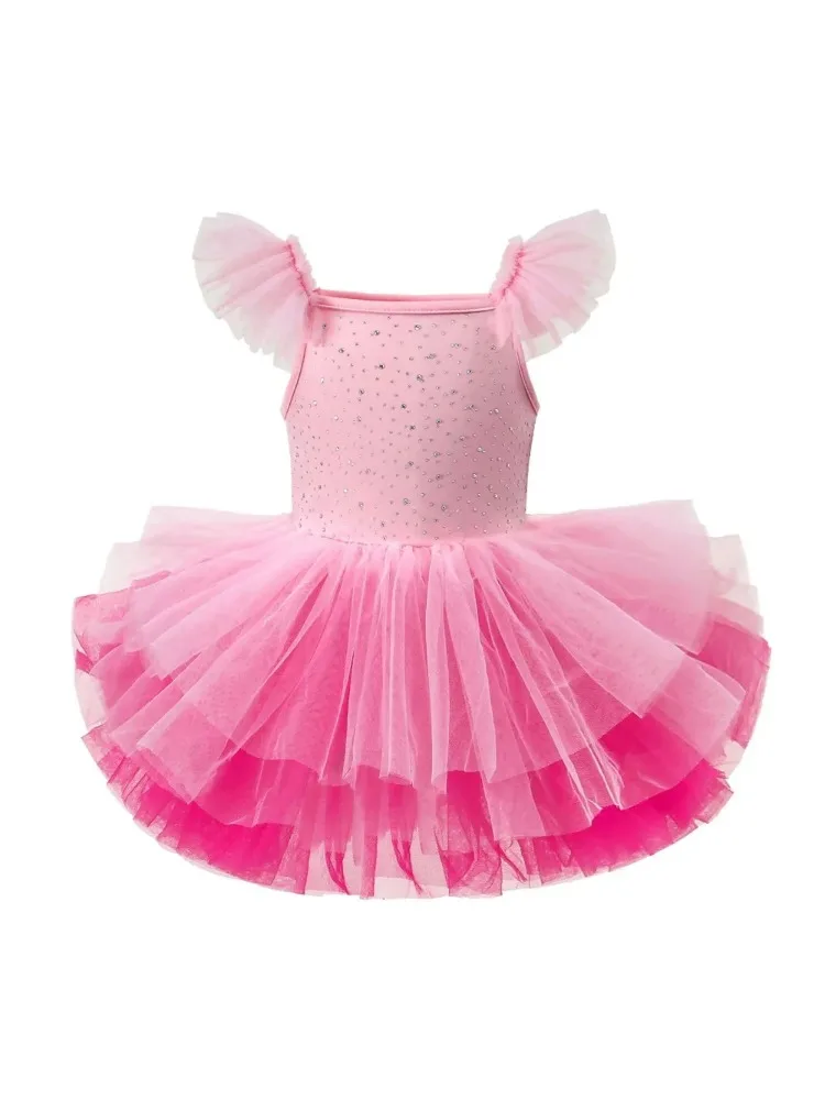 Zomer Danskleding Ballerine Kinderkleding Gymnastiek Kinderjurk Tutu Dunne Ballet Meisjes Jurken Vestidos Meisje Ballet Maillots - afbeelding 2