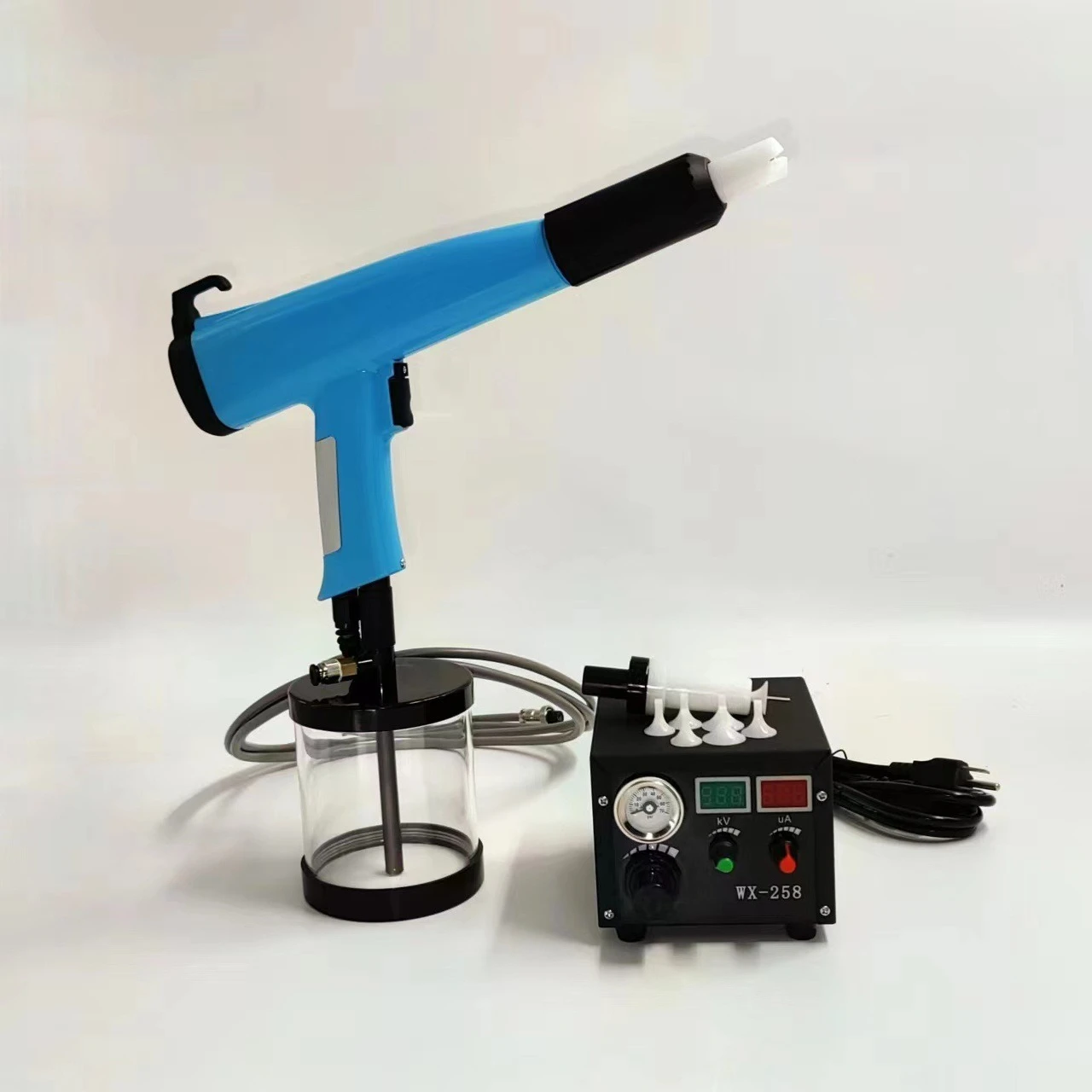 Machine Electrostatic powder spraying machine Automobile wheel hub change spraying machine Portable proofing processing