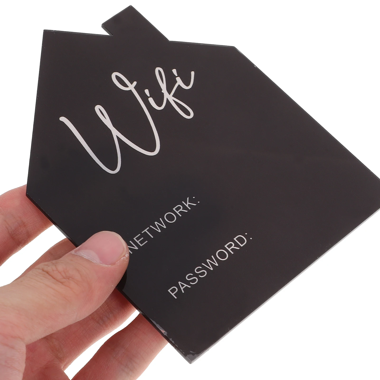 

1pc Wifi Password Sign Acrylic Display Board Home Office Hotel Network Reminder Guest Room Table Use Easy Clean Wireless