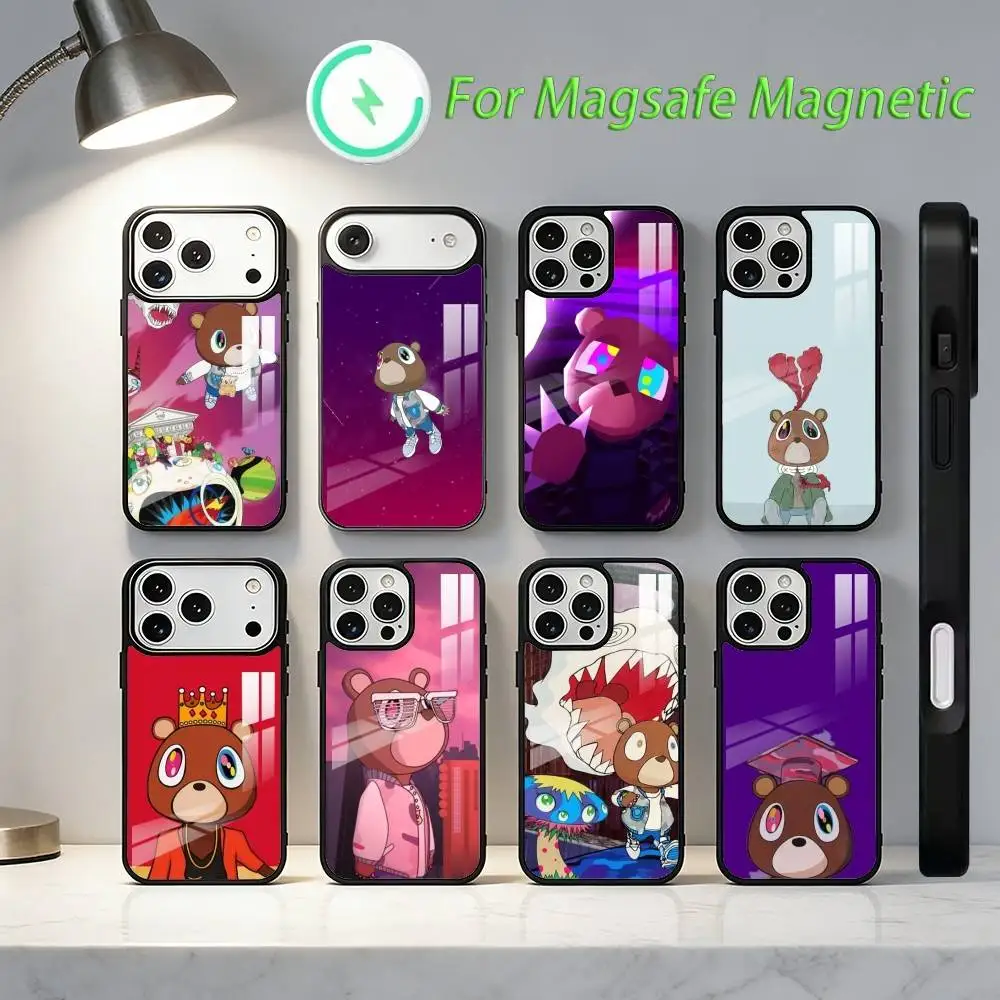 

Чехол для телефона Dropout B-Bear C-Cool для iPhone 17,16,15,14,13,12,11,Plus,Pro,Max Магнитная беспроводная зарядка