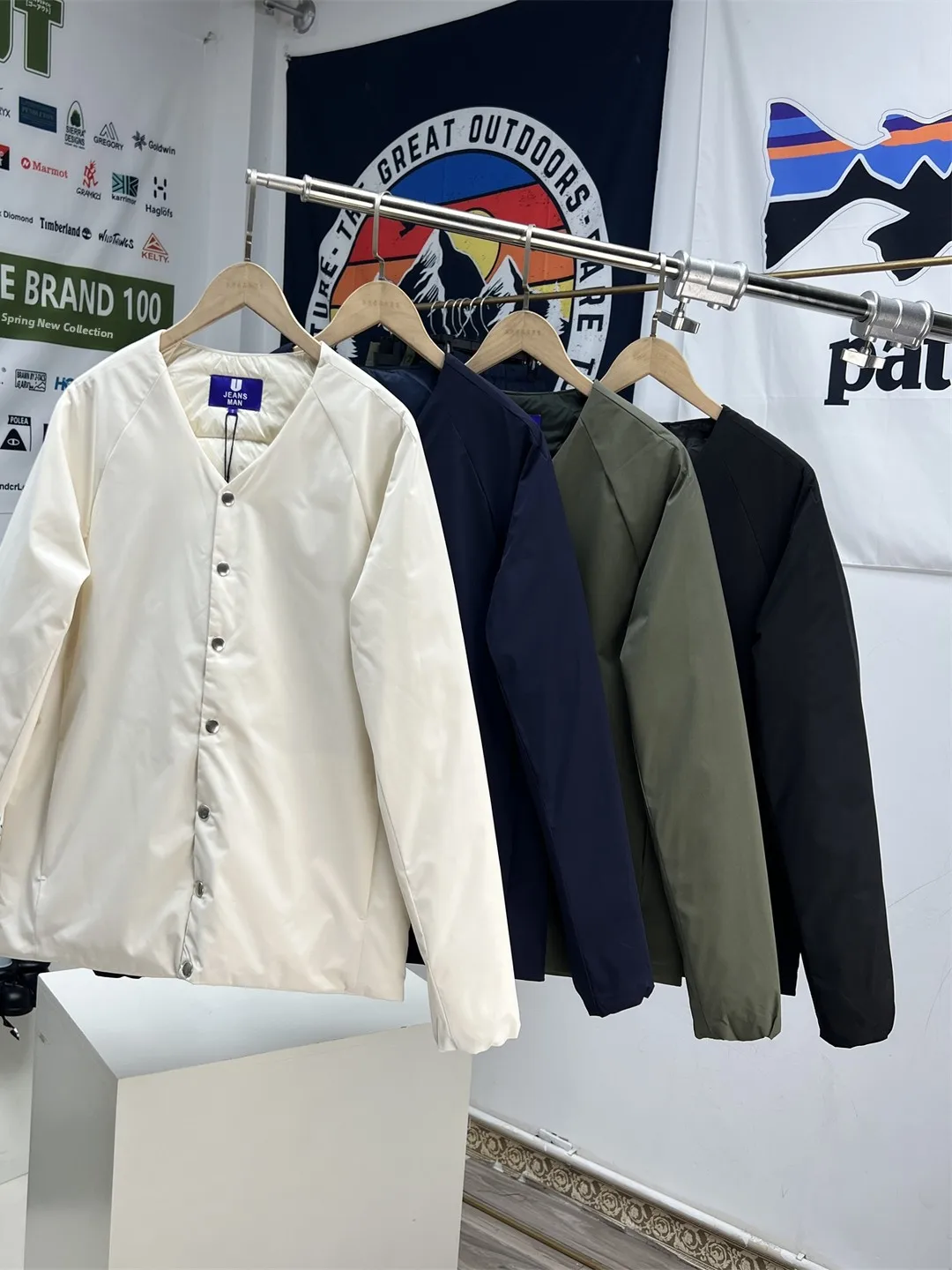 

Men's down Jaet Thermal Outdoor Faion Urban Sle Long Sve Regular Fit Du down Vest Inner Cold Resistant Collarl