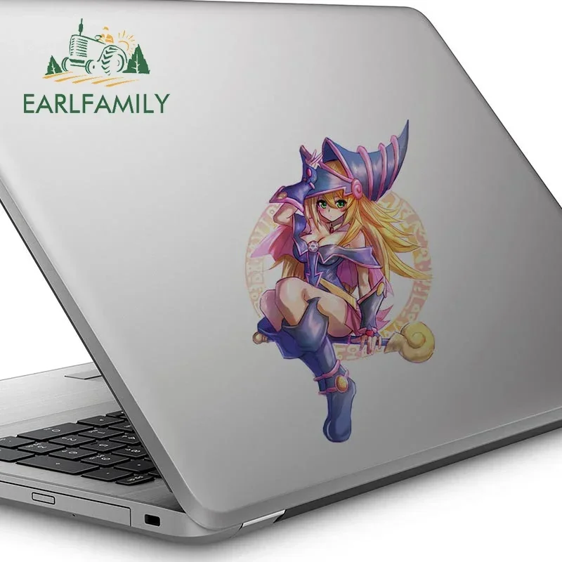 

EARLFAMILY 13 см x 7,7 см наклейка на автомобиль с изображением темной маги-девушки, сексуальная аниме-наклейка, водонепроницаемая, индивидуальная, для мотоциклов и автомобилей