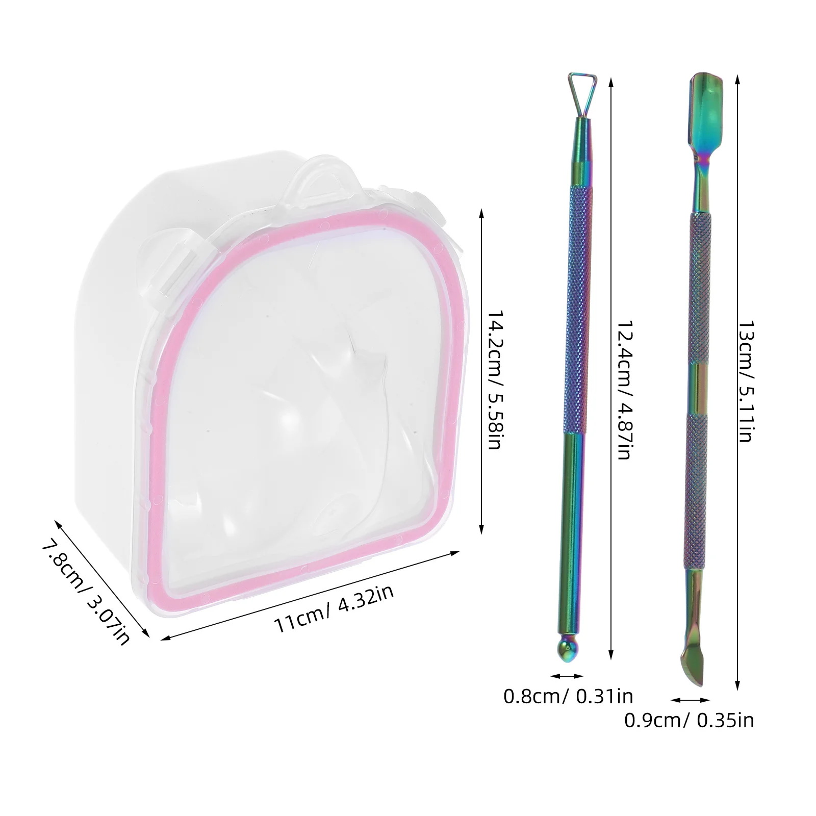 1Set Nagel Einweichen Schüssel Maniküre Werkzeuge Set Hand Beruhigende Spa Erleben Häutchen Erweichung Behandlung Einweichen Schalen