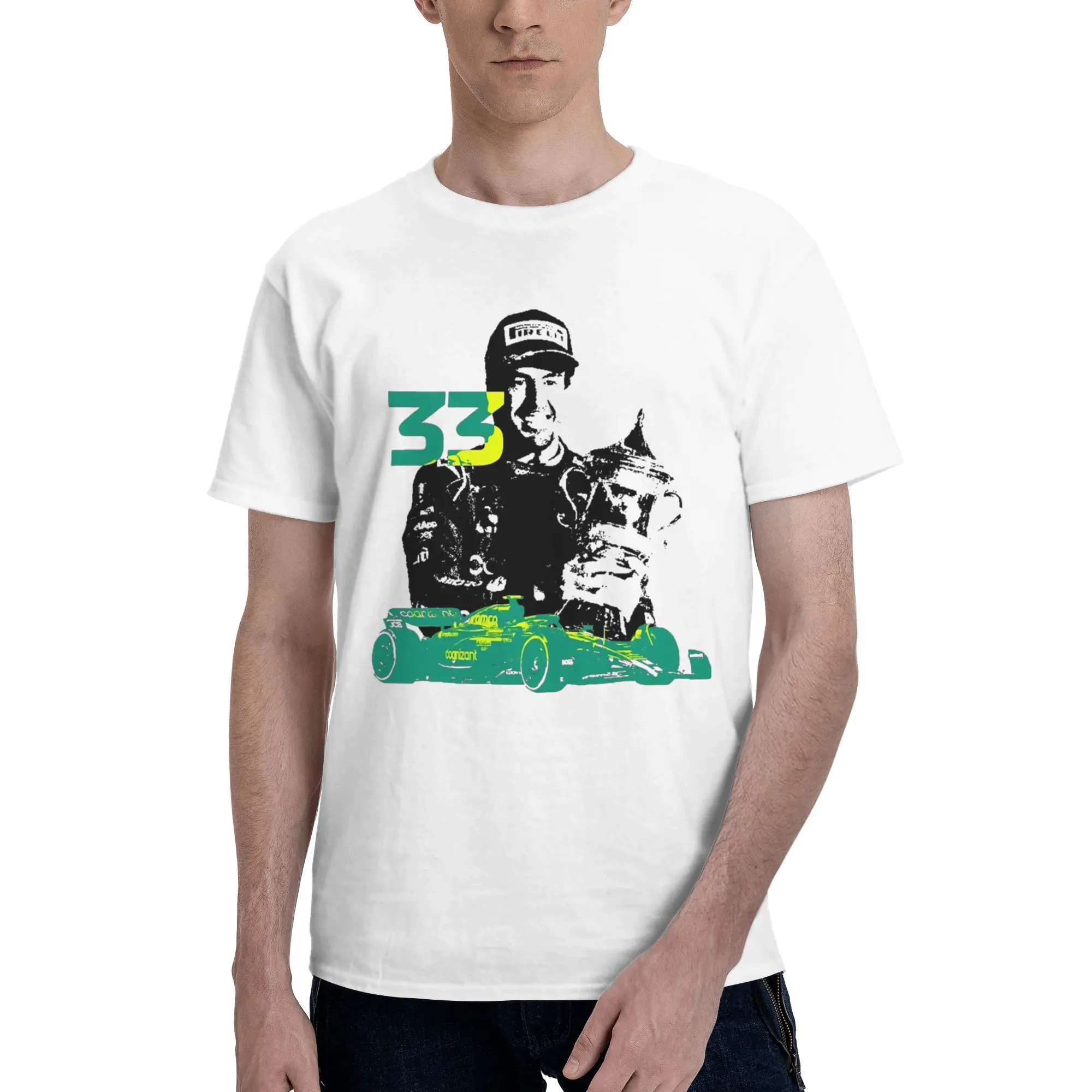 T Shirt Fernandos Alonsos 14 Cotton T Shirts Racing Car Trending Tshirt for Adult Beach Y2K Retro Casual Short Sleeve Clothing