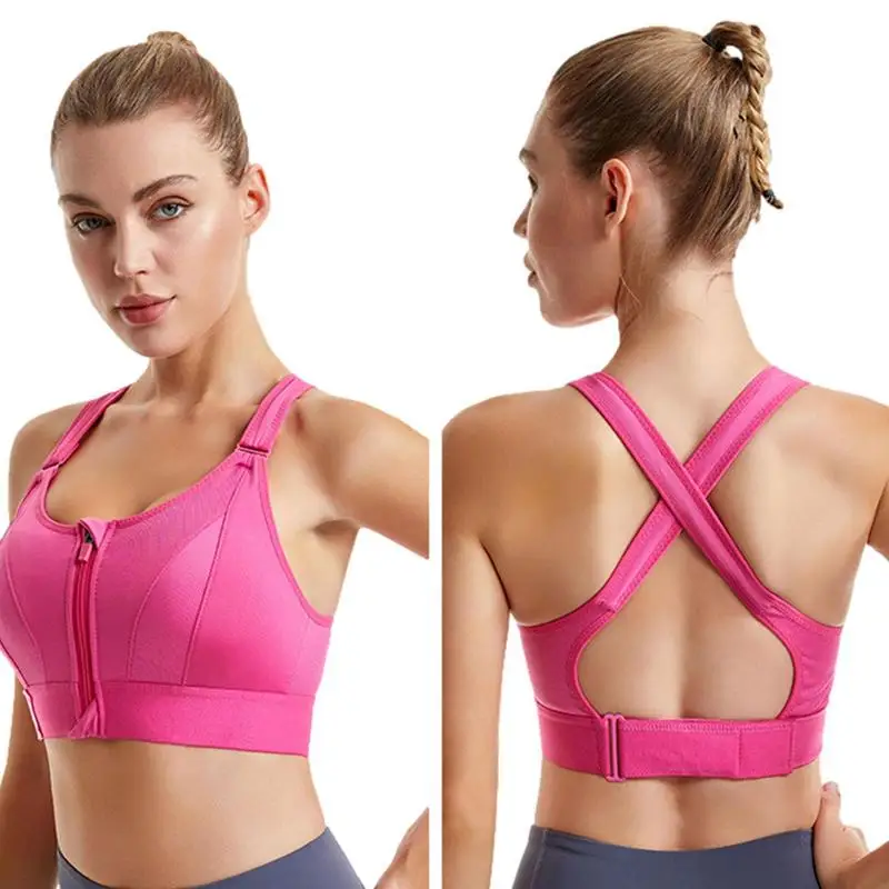 

S-2XL Women Cross Hollow Out Fitness Yoga Sports Bra For Running Gym Padded Push Up Seamless Top Athletic Vest Brassiere