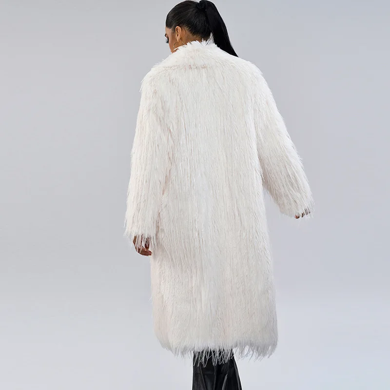 New Lapel Artificial Fur Top Popular Imitation Fur Coat for Women Autumn and Winter New Fur Coat Women