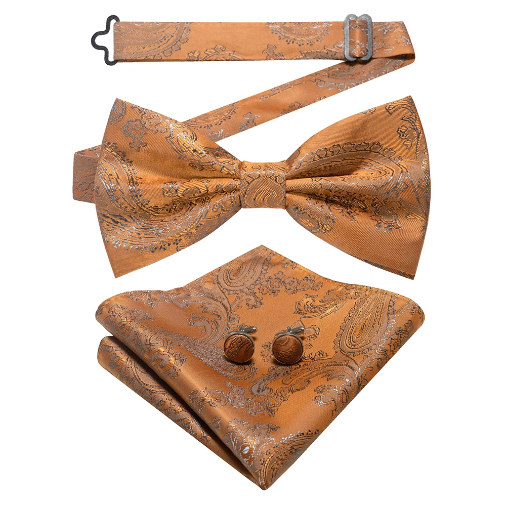 East epische neue Mode blau grün Paisley Fliege Set für Männer weiche Taschentuch Qualität Manschetten knopf Herren Accessoire Hochzeits geschenk – Detail 28