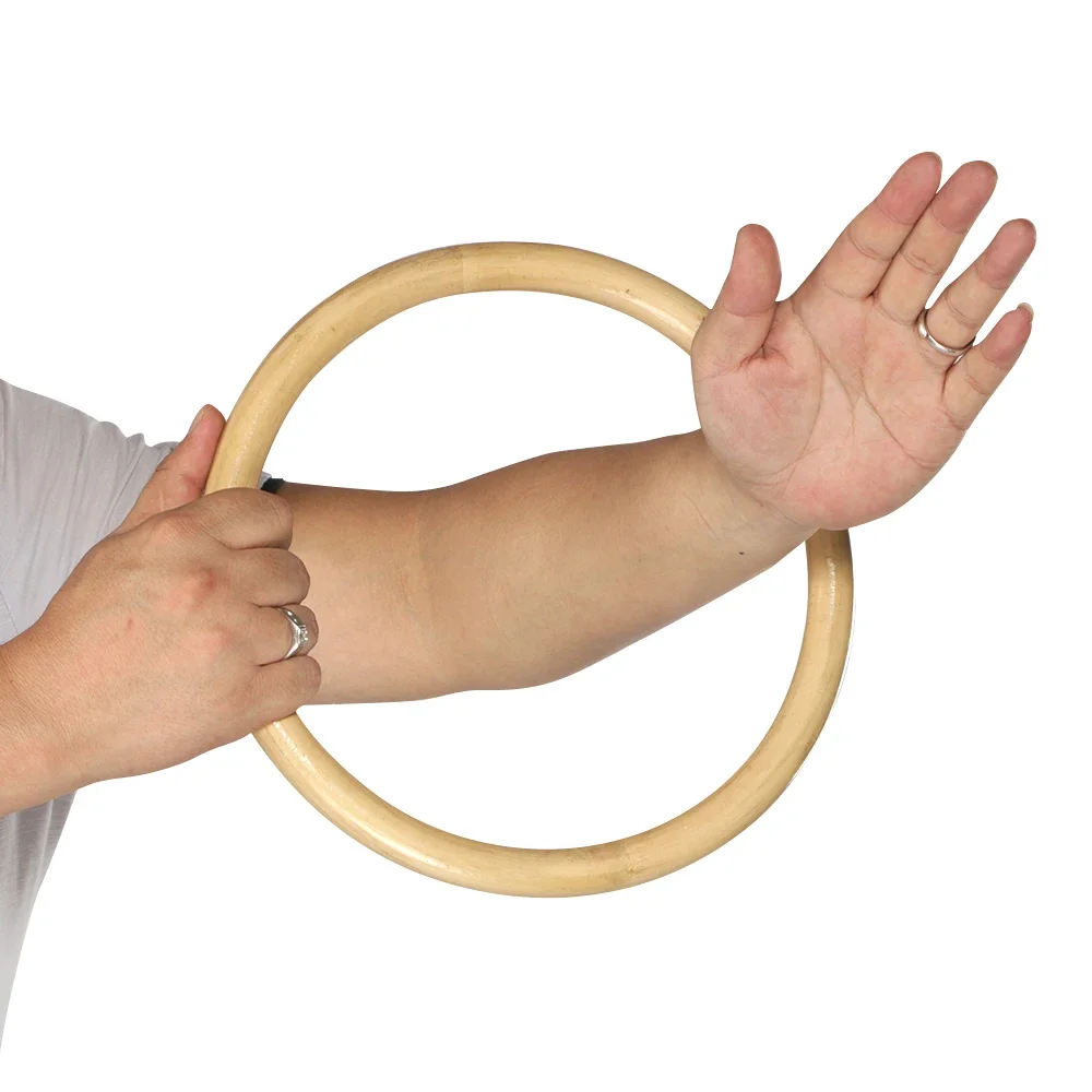 10\'\' Chinese Kung Fu Wing Chun Hoop Wood Rattan Ring Sticky Hand Strength Training