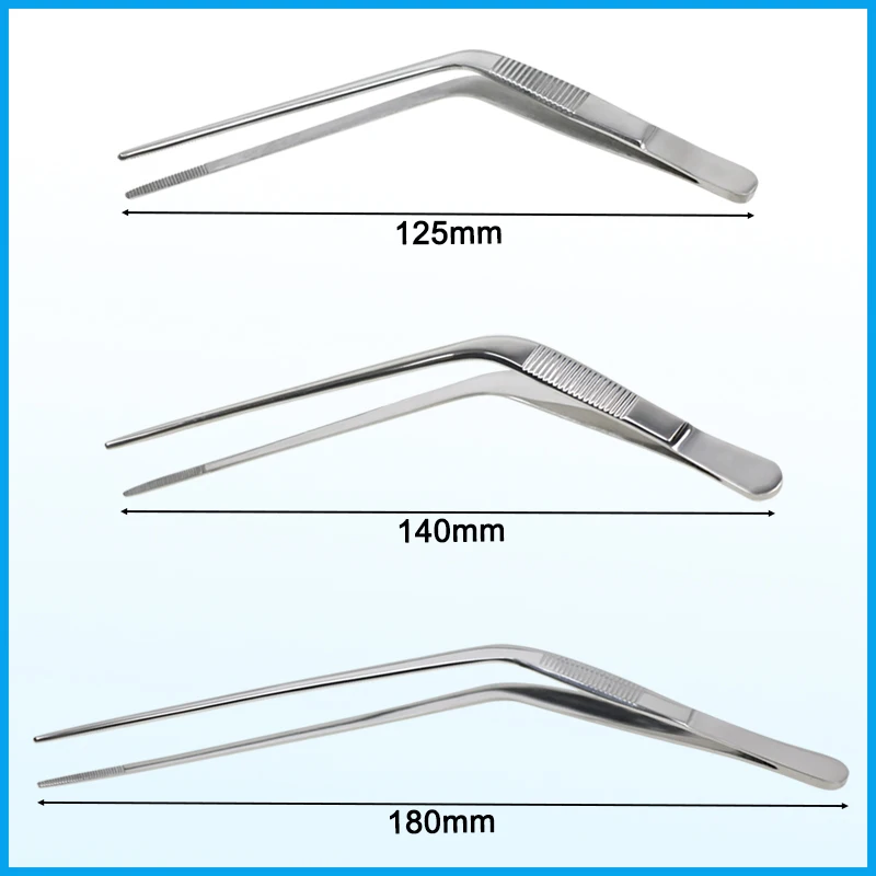 

Ear Tweezers Knee Type Forceps Dressing Tissue Forceps Curved Earwax Clip Remover Tweezers Bar Tool