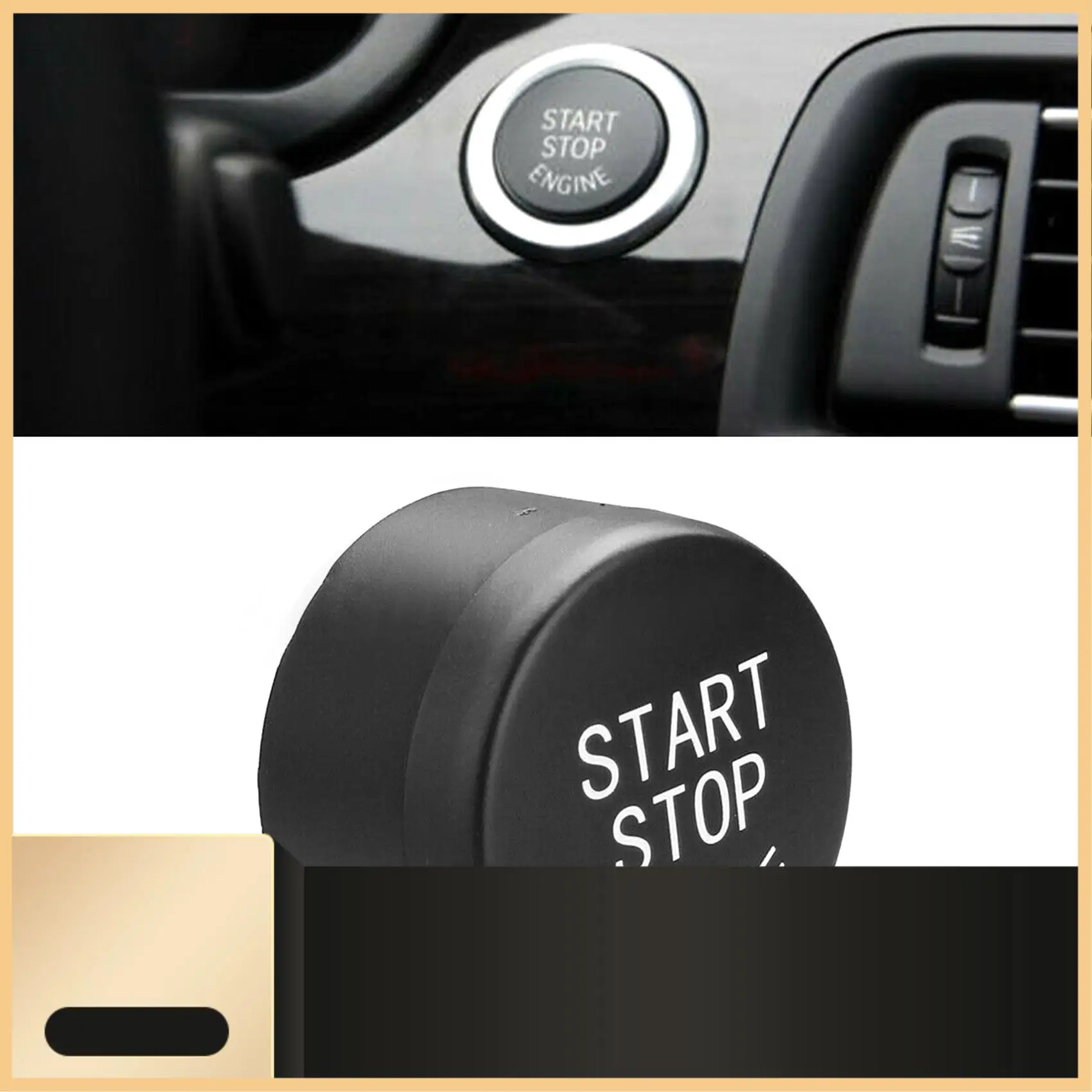 

Кнопка запуска двигателя автомобиля, черная крышка, переключатель для BMW F01 F02 F10 F11 2009 2010 2011 2012 2013-N30R