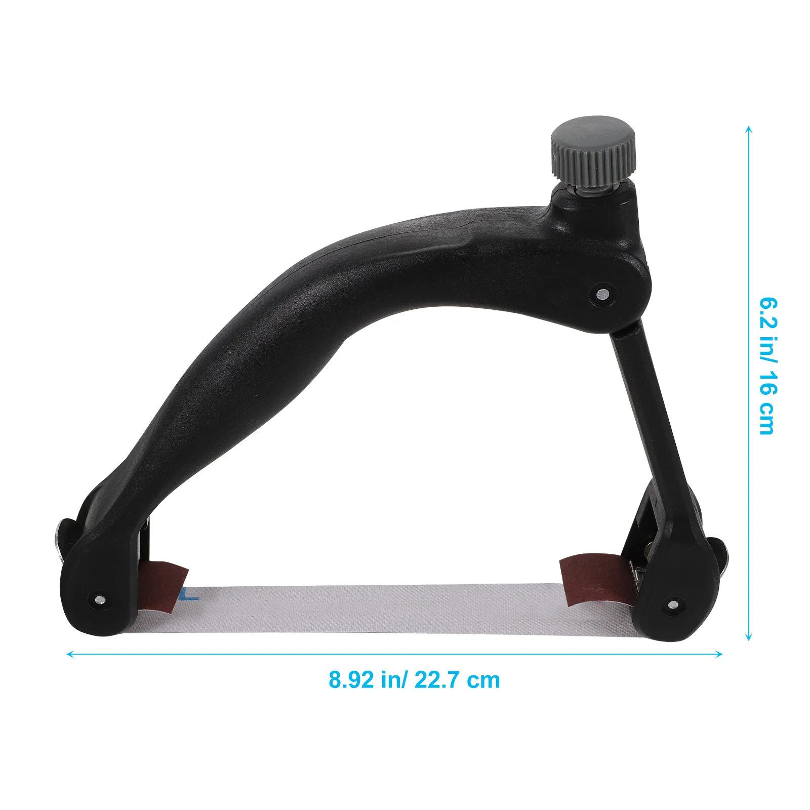 1 conjunto de bloco de lixa em forma de arco abs alça antiderrapante comprimento de moagem ajustável design de slot de mola para drywall corporal