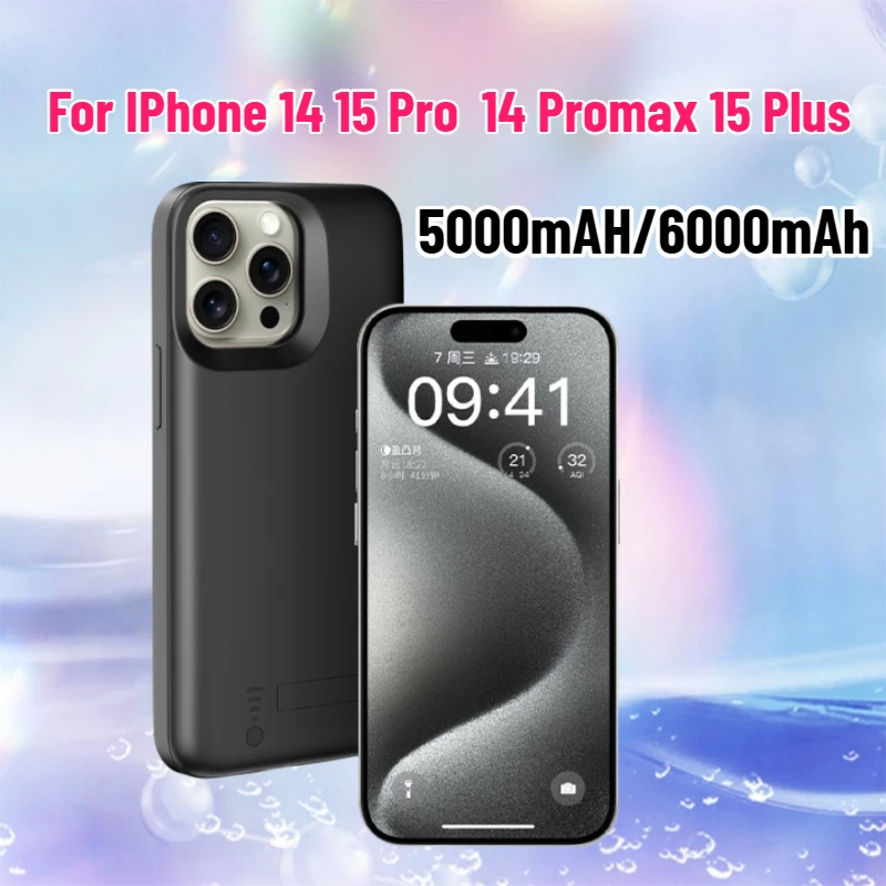Battery Charger Case for IPhone 14 15 Pro  14 Promax 15 Plus Power Bank Extended Batterie Externe Portable Smart Charging Cover