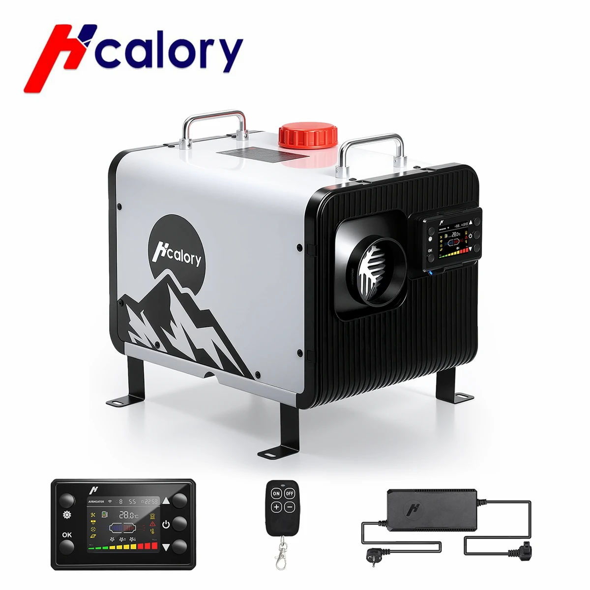 Hcalory 8KW 블루투스 디젤 히터 HC2-H 올인원 휴대용 주차 히터 앱 제어 가능 RV, 트럭, 보트 및 밴 라이프용