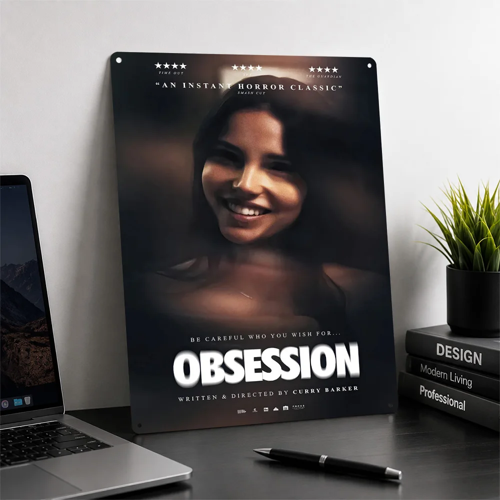 Obsession Movie Metal Poster Cinema Wall Art Customized Retro Tinplate Sign for Man Cave Home Decor Film Fan Gift Display Plaque