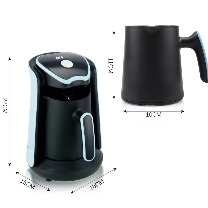 300ml Turkish Coffee Pot,600W Electric Drip Coffee Maker Machine, Household Office Small Milk Coffee Tea Pot, Anti-Drip